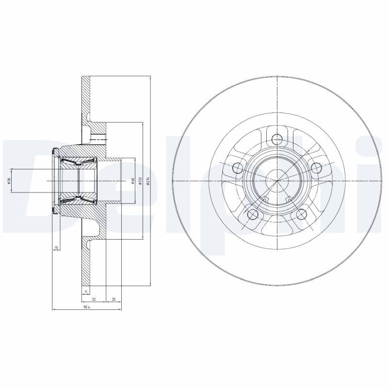 Fren Diski DELPHI BG9113RSC