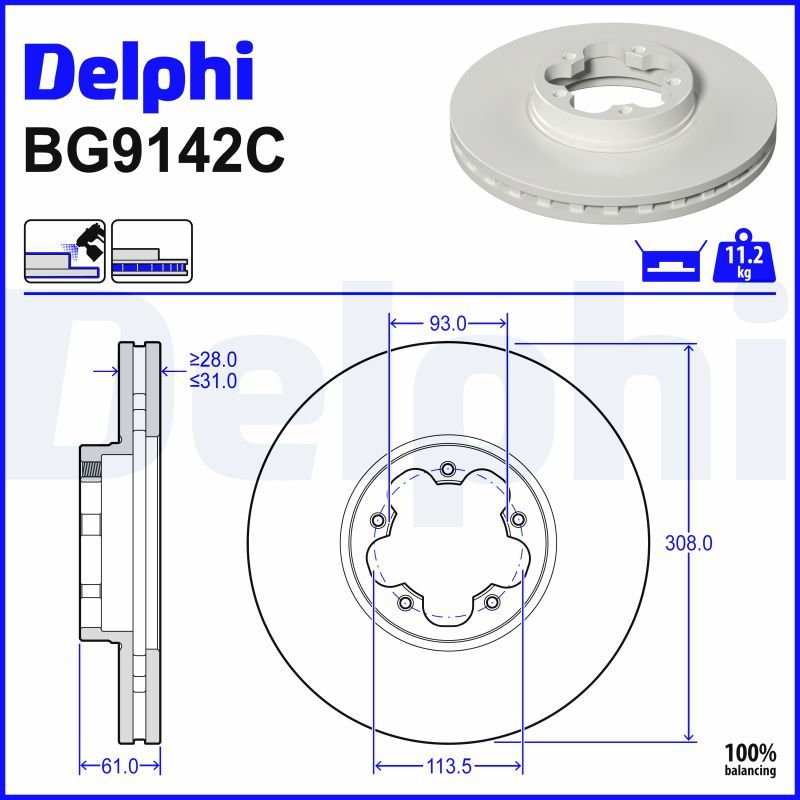 Fren Diski DELPHI BG9142C