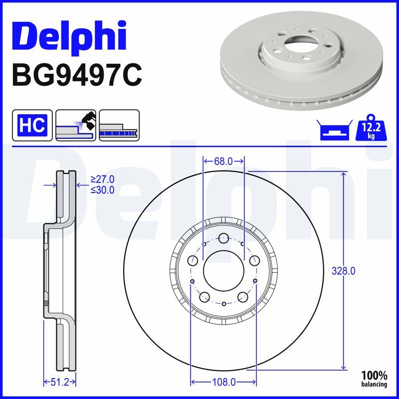 Fren Diski DELPHI BG9497C