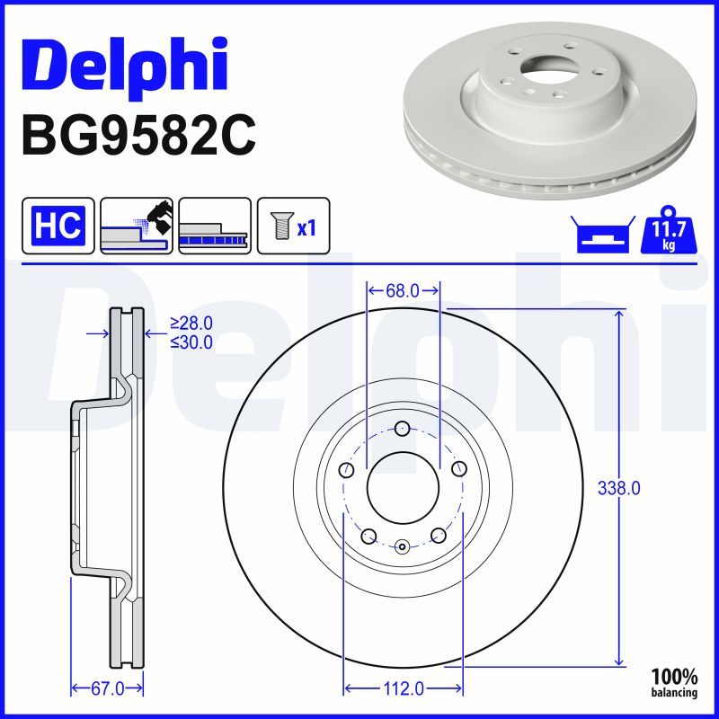 Fren Diski DELPHI BG9582C