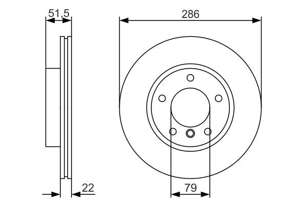 Fren Diski Ön 286 /22 20.4 Mm Hava Kanalli - . Görsel