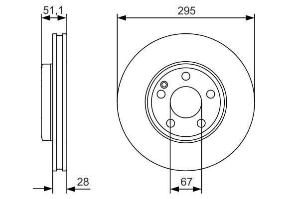 BOSCH 0986479A01 Fren Diski Ön - . Görsel