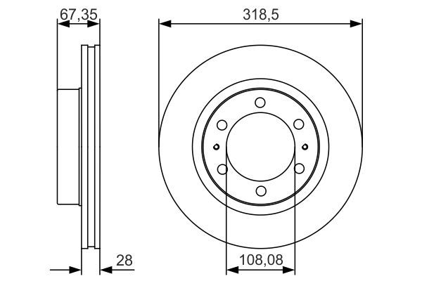 BOSCH 0986479R46 Fren Diski - . Görsel