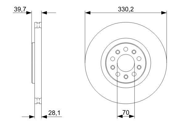BOSCH 0986479290 Fren Diski - . Görsel