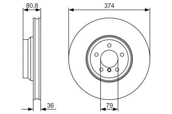 BOSCH 0986479R35 Fren Diski