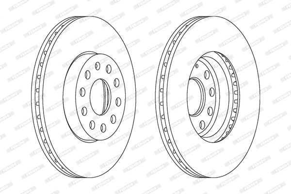 FERODO DDF1218C Fren Diski Ön - 2. Görsel