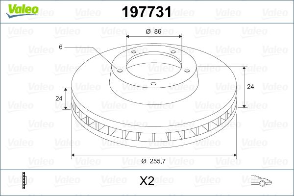 VALEO 197731 Fren Diski Ön