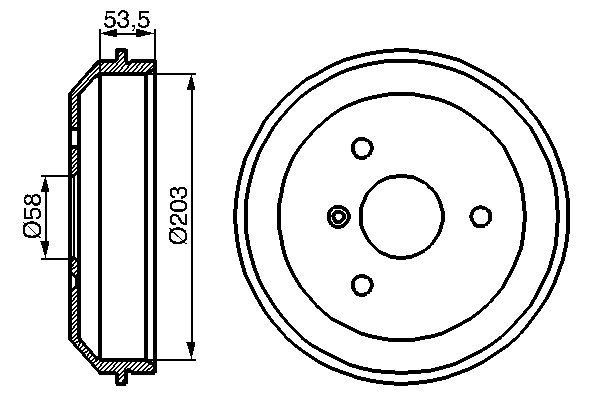 BOSCH 0986477103 Kampana Arka