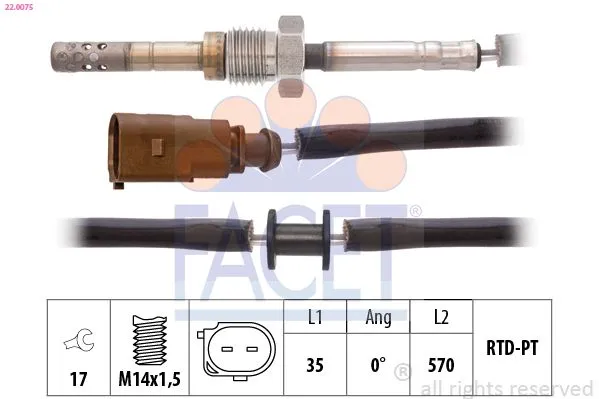 Egzoz Sıcaklık Sensörü  BOEM 03G906088B