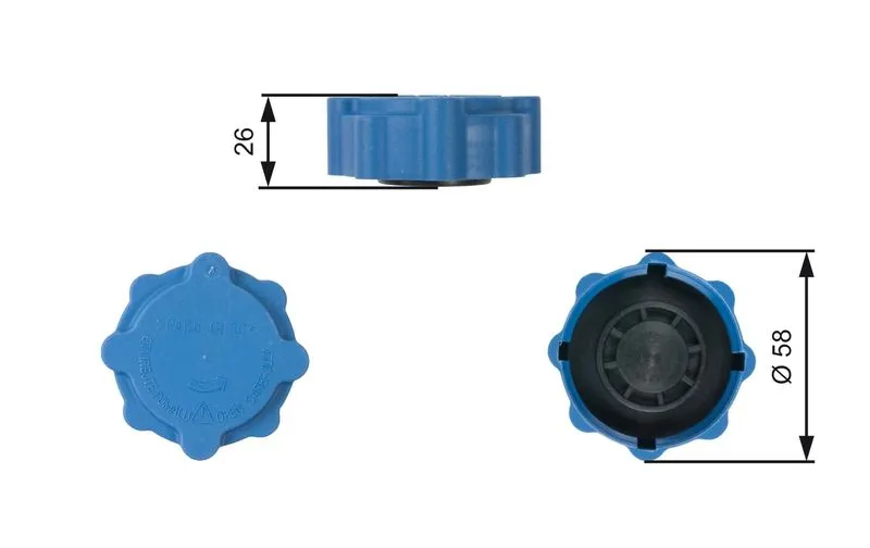 GATES RC214 Radyatör Yedek Su Depo Kapagı