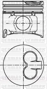 Piston (93.00MM-0.50)  KING PISTON 18-2581983