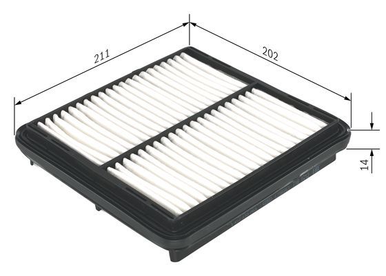 BOSCH 1457433963 Hava Filtresi - . Görsel