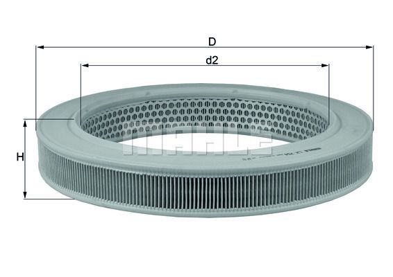 MAHLE LX754 Hava Filtresi - . Görsel