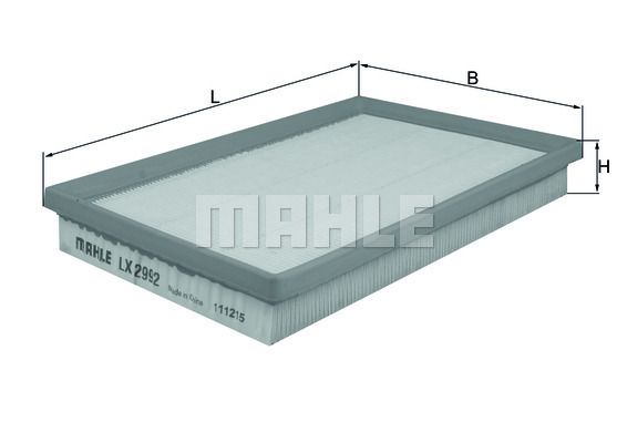 MAHLE LX2992 Hava Filtresi