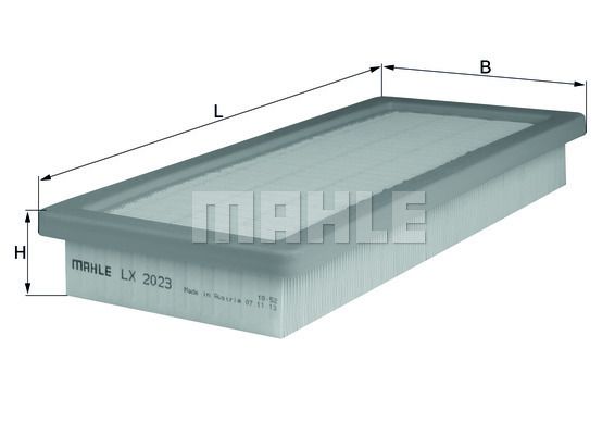 MAHLE LX2023 Hava Filtresi - . Görsel
