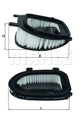 MAHLE LX3541 Hava Filtresi - . Görsel