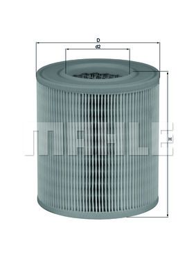 MAHLE LX1253 Hava Filtresi
