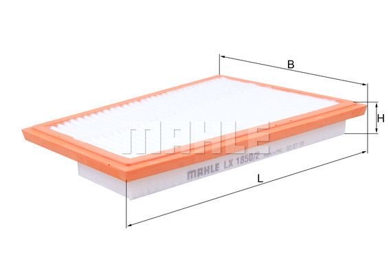 MAHLE LX1850/2 Hava Filtresi