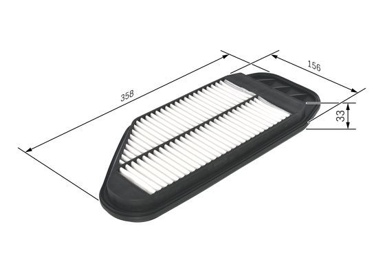 BOSCH F026400349 Hava Filtresi - . Görsel