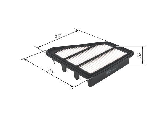 BOSCH F026400453 Hava Filtresi - . Görsel