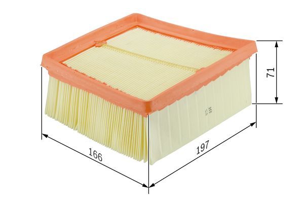 BOSCH F026400135 Hava Filtresi - . Görsel