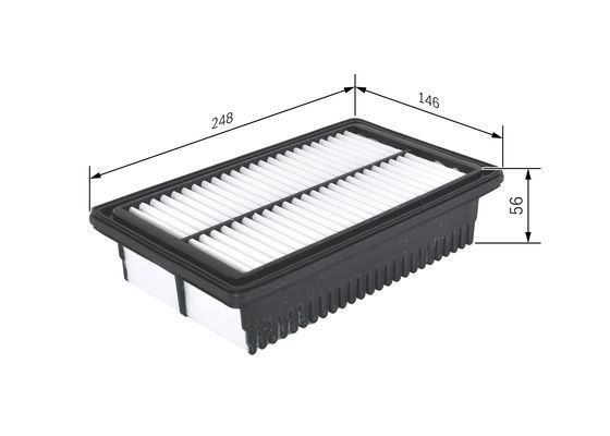 BOSCH F026400558 Hava Filtresi - . Görsel
