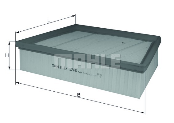 MAHLE LX3246 Hava Filtresi - . Görsel