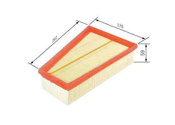BOSCH F026400380 Hava Filtresi - . Görsel