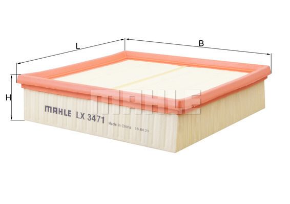 MAHLE LX3471 Hava Filtresi - . Görsel