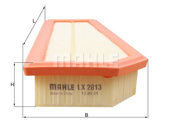 MAHLE LX2813 Hava Filtresi - . Görsel