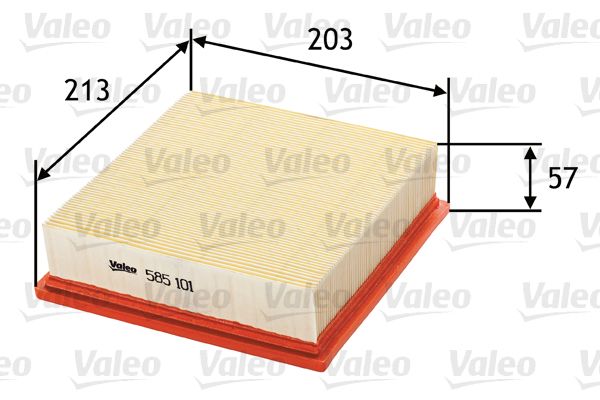 VALEO 585101 Hava Filtresi