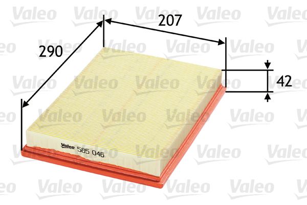 VALEO 585046 Hava Filtresi