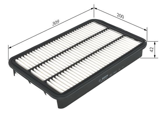 BOSCH 1987429162 Hava Filtresi - . Görsel
