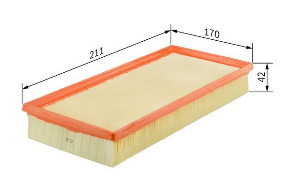 BOSCH 1457433526 Hava Filtresi - . Görsel