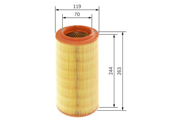 BOSCH 1457433538 Hava Filtresi - . Görsel