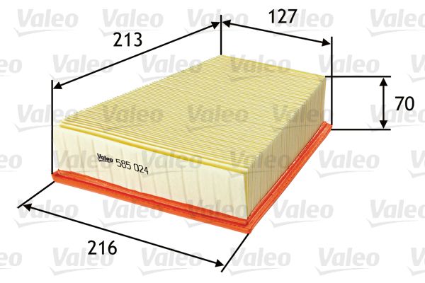 VALEO 585024 Hava Filtresi - . Görsel