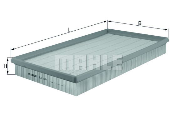 MAHLE LX614 Hava Filtresi
