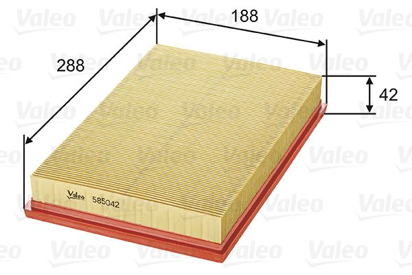 VALEO 585042 Hava Filtresi - . Görsel