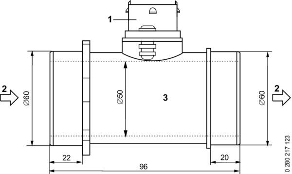 BOSCH 0280218119 Hava Kütle Ölçer - . Görsel