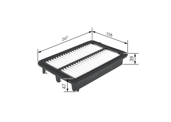 BOSCH F026400439 Hava Filtresi - . Görsel