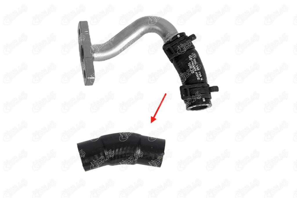 IBR 28066 Turbo Yağlama Borusu Hortumu Metal Boru Hariç