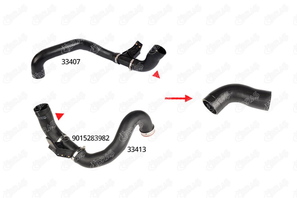 IBR 33423 Turbo Hortumu Plastik Boru Hariç