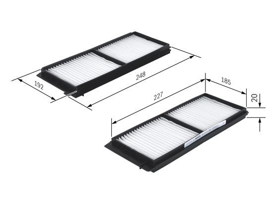 BOSCH 1987432275 Kabin Filtresi - . Görsel