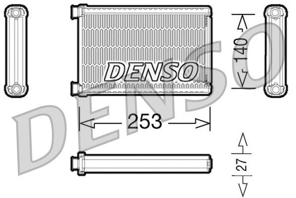 DENSO DENDRR05005 Kalorifer Radyatörü - . Görsel