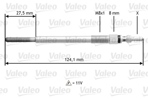 VALEO 345138 Kızdırma Bujisi