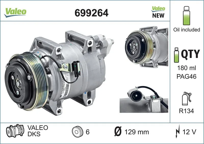 Klima Kompresörü  VALEO 699264