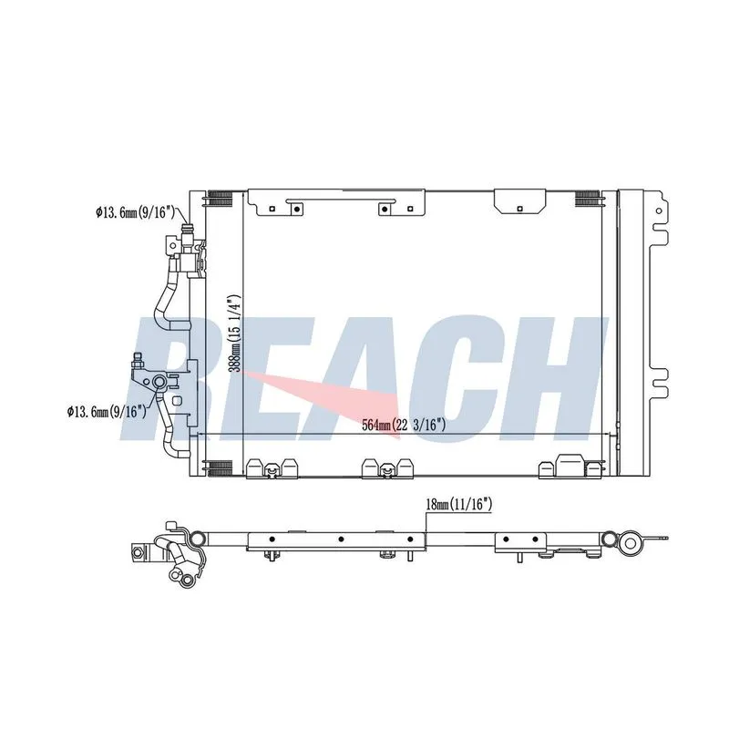 Klima Radyatörü  BEHR 8FC 351 301-741