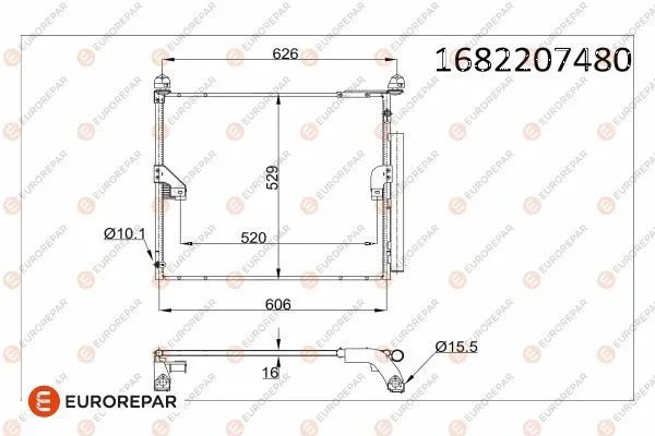 Klima Radyatörü  EUROREPAR 1682207480