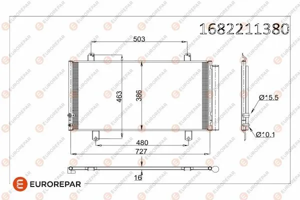 Klima Radyatörü  EUROREPAR 1682211380