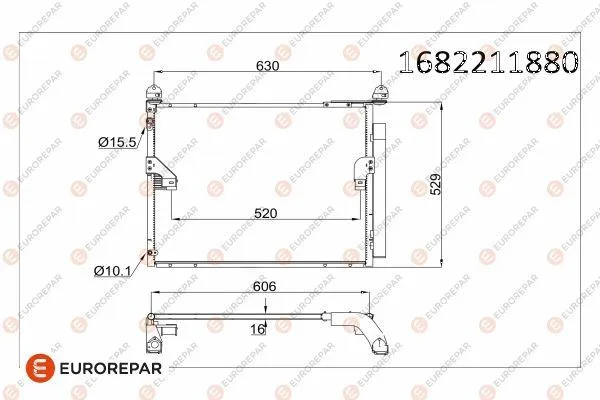 Klima Radyatörü  EUROREPAR 1682211880